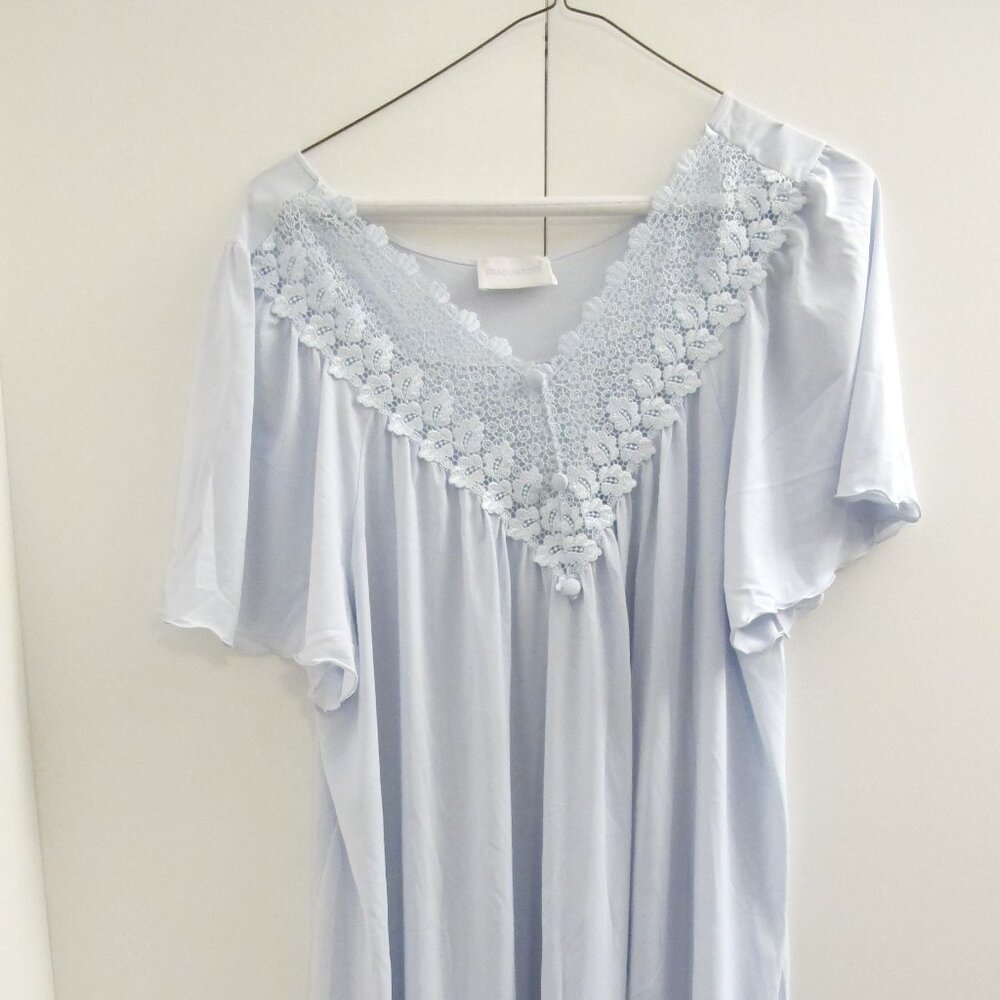 Shadowline light blue long nightgown